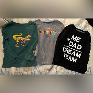 Bundle of 3 Toddler Size 3T Long Sleeve Tee Shirts